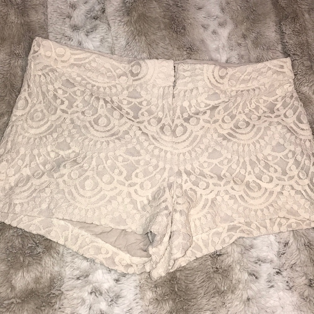 Express lace shorts